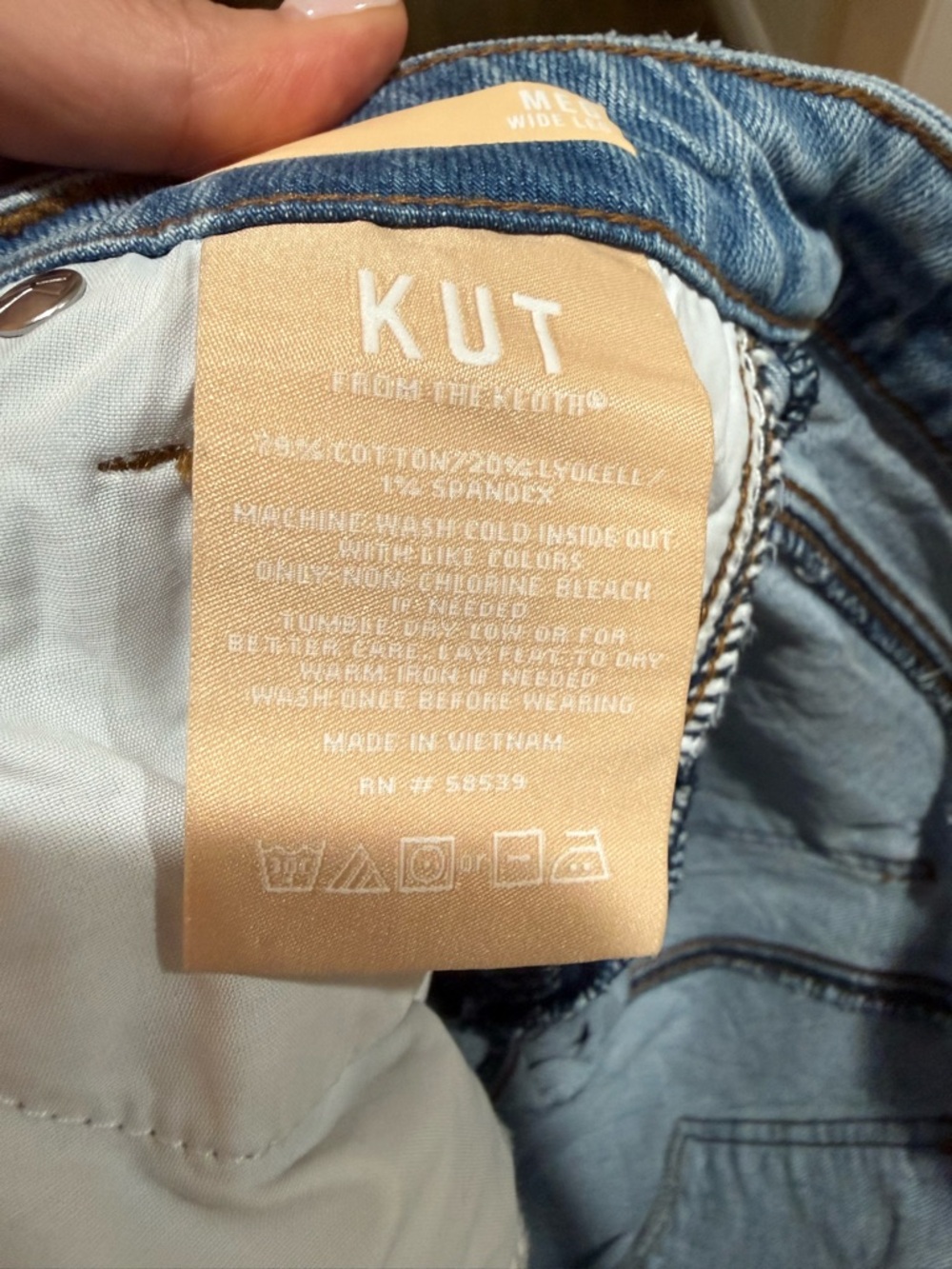 Kut from the Kloth Meg High-Rise Wide-Leg Jeans. Sz 2 - Picture 9 of 13